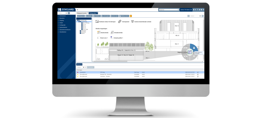 Screenshot of the Synguard monitor Synguard monitor open mangement platform